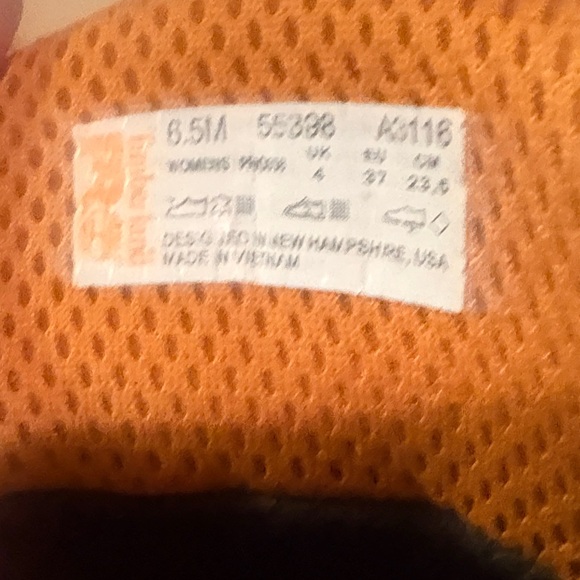 Timberland Dark Brown Leather Work Boots size 6 - Picture 3 of 6